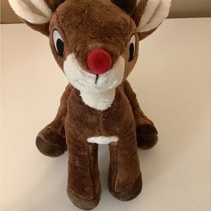 Rudolph the Red Nose Reindeer Stuffed Animal, Preloved